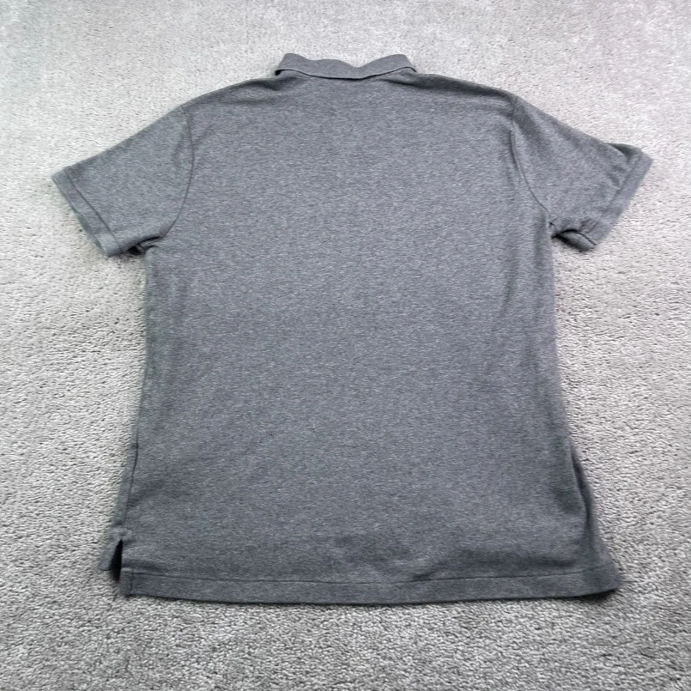 Polo Ralph Lauren Polo Shirt Mens Large Gray Custom Slim Fit Short Sleeve Pony